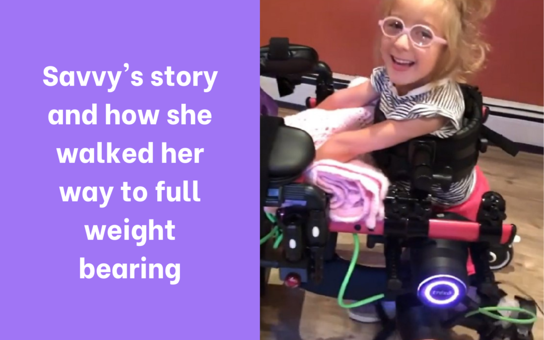 Savvy's Story: how the Trexo helped her build strength to walk with full weight bearing